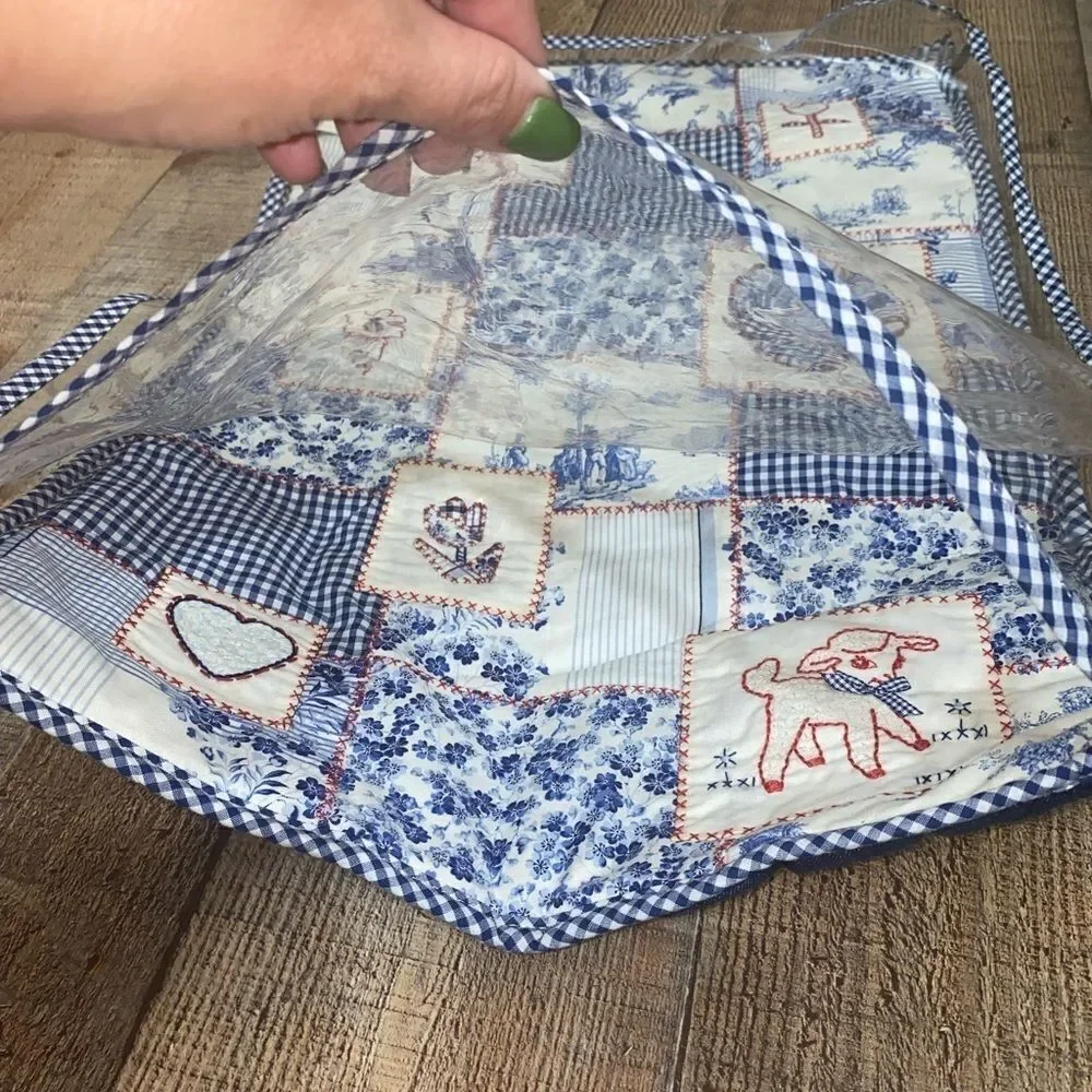 Brighton Blue Quilted Look Changing Pad - Picture 4 of 7